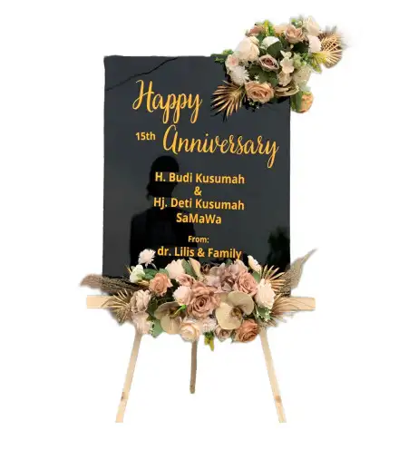 Papan Bunga Akrilik Karah